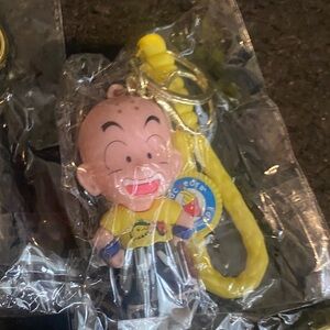 Yellow and Brown Cartoon Character Keychain